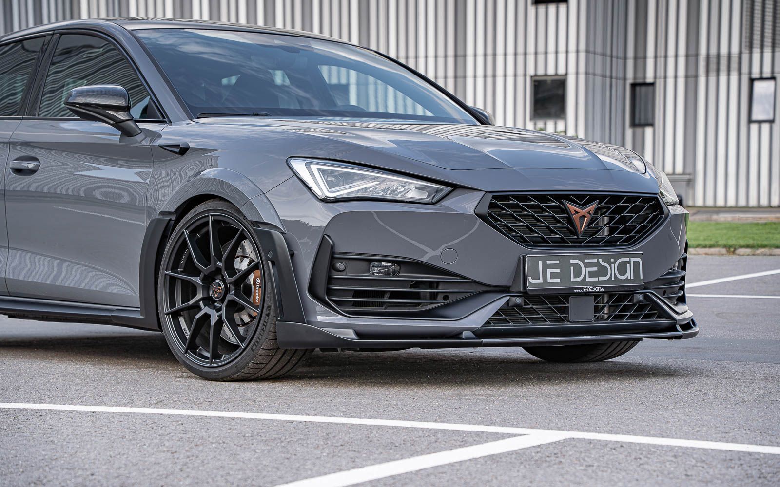 JE DESIGN Cupra Leon KL Hatchback Widebody RS front spoiler adjustable