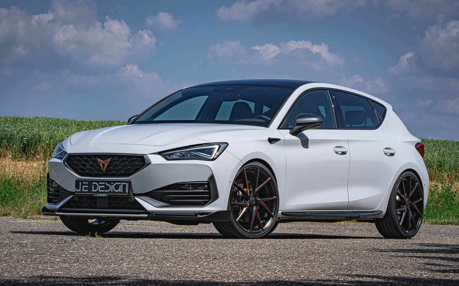 JE DESIGN Cupra Leon KL Hatchback Seitenschweller schwarz glanz
