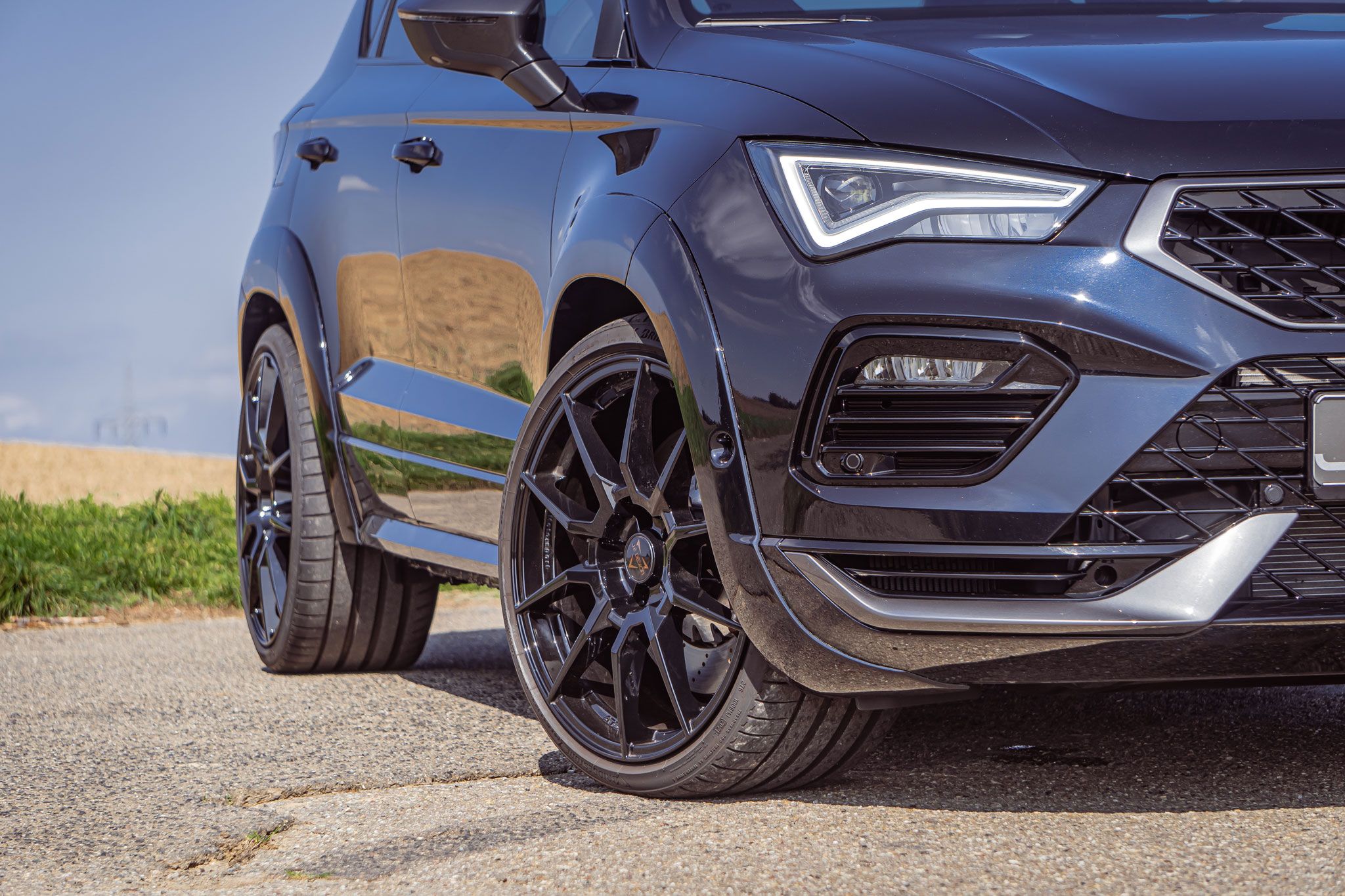 JE DESIGN Cupra Ateca 5 FP Radlaufverbreiterungen Widebody Detail front